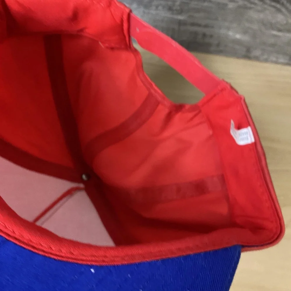 Surf Rags Hat Cap Snap Back Red Blue Graphic Adjustable Mens Skater Streetwear‎
